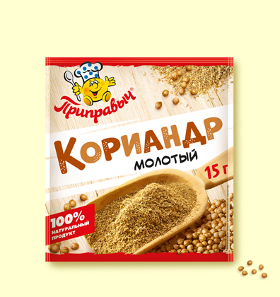 Кориандр Молотый 15г*24шт (Flow pack) Приправыч
